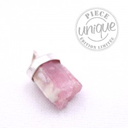Pendentif Tourmaline rose brute 5