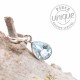 Pendentif Topaze bleue goutte argent