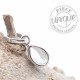 Pendentif Topaze bleue goutte argent