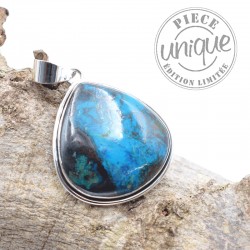 Pendentif Shattuckite argent 2