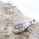 Pendentif Labradorite Argent Feuille 2