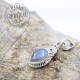 Pendentif Labradorite Argent Feuille 3