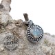 Pendentif Labradorite Argent rond 3