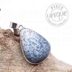 Pendentif Opale Dendritique argent 2
