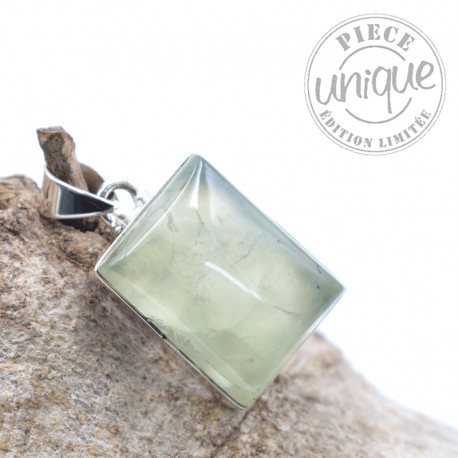 Pendentif Préhnite argent 2