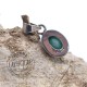 Pendentif Émeraude serti argent 1