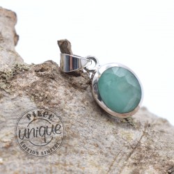 Colgante Esmeralda plata 2