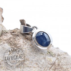 Pendentif Cyanite facetée argent 1