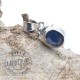 Pendentif Cyanite facetée argent 9