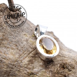 Pendentif Citrine et argent 5