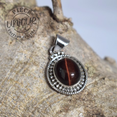 Pendentif Oeil de Taureau argent 2