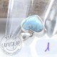 Pendentif coeur Larimar argent 1