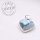 Pendentif coeur Larimar argent 1