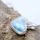 Pendentif coeur Larimar argent 3