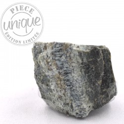 Serpentine verte zonée pierre brute 3