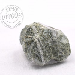 Serpentine verte zonée pierre brute 4