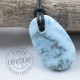 Pendentif Larimar pierre polie 3