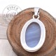 Calcédoine Pendentif argent 1