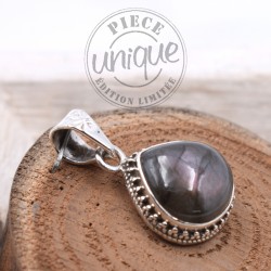 Pendentif Labradorite Violette Argent 1
