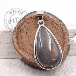 Colgante Labradorita violeta plata 6