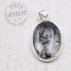 Pendentif Cristal de Roche avec inclusions de tourmaline noire 1