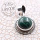 Pendentif Malachite argent 7