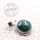 Pendentif Malachite argent 10