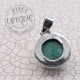 Pendentif Malachite argent 10