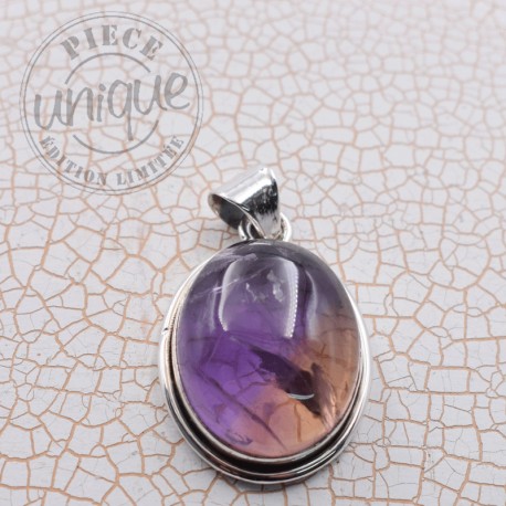 Pendentif Amétrine argent 1