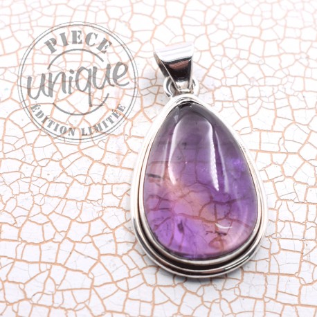 Pendentif Amétrine argent 2
