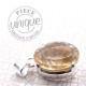 Pendentif en Citrine facetée argent 9