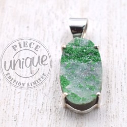 Pendentif Uvarovite argent 2