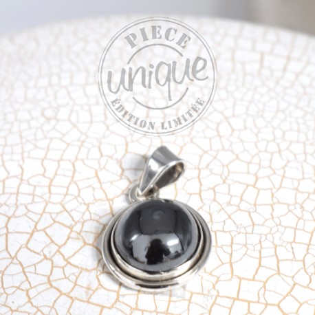 Pendentif Hématite argent 1