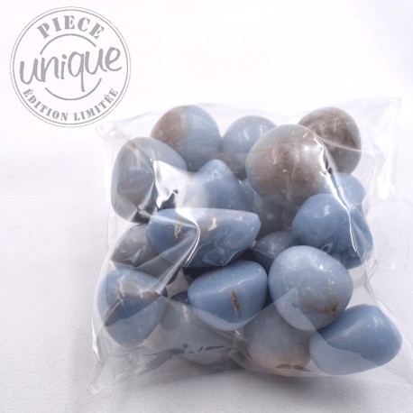 Angélite pierres roulées par 250gr