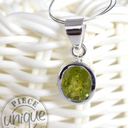 Colgante Peridoto facetado plata 5