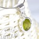 Colgante Peridoto facetado plata 5