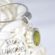 Colgante Peridoto facetado plata 5