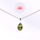 Ensemble pendentif Peridot mini 1 plus chaîne argent 40cm