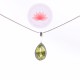 Ensemble pendentif Peridot mini 1 plus chaîne argent 40cm
