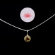 Ensemble pendentif Citrine mini 2 plus chaîne argent 42cm