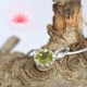 Conjunto colgante  Peridoto  mini 2 más cadena plata 42cm