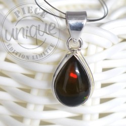 Pendentif Opale noire argent 1