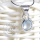 Colgante Aguamarina facetada y plata 3