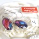 Boucle d'oreilles Turquoise cuivre argent 4