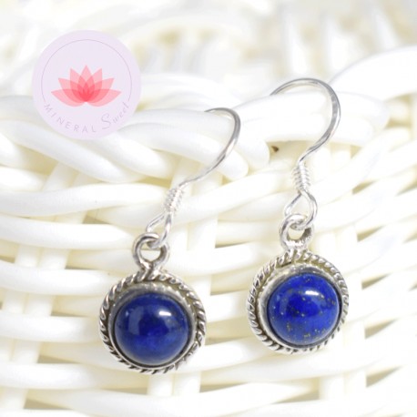 Pendientes Lapislázuli plata 7