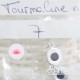 Boucle d'oreilles Tourmaline noire argent 7