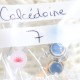 Boucle d'oreille Calcédoine Bleue  argent 7