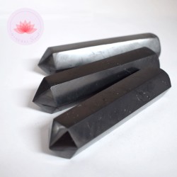 Bâton de Shungite pour massage une pointe et sis faces