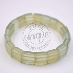 Pulsera Jade perlas cuadradas 10mm