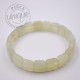 Pulsera Jade perlas cuadradas 10mm